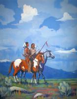 Western Americana - The Captured Sharps - Acrylic On Canvas